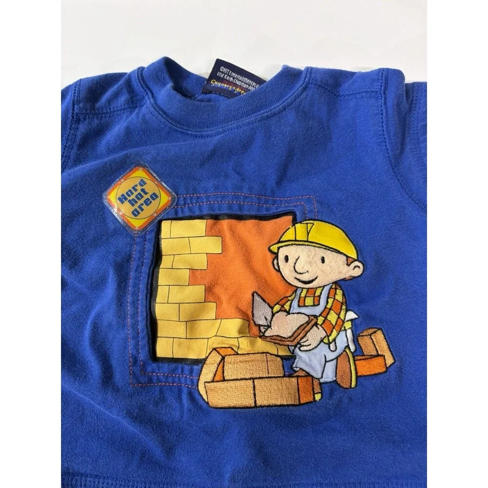 Vintage Bob the Builder 2-Piece Graphic T-Shirt & Shorts Set 6-9 Months